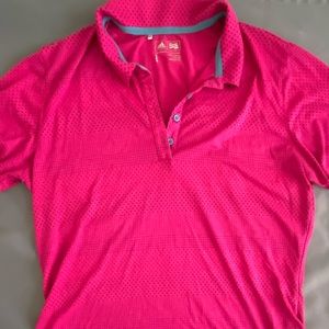 Adidas woman’s golf shirt pink sport shirt